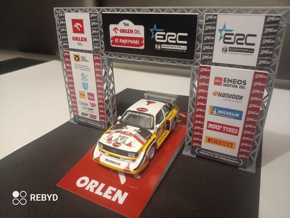 Brama z rajdu Polski Mikołajki 2025 w skali 1:43