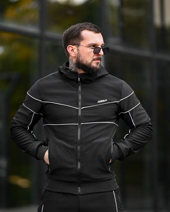 Зимовий спортивний чоловічий комплект костюм AUDSA black