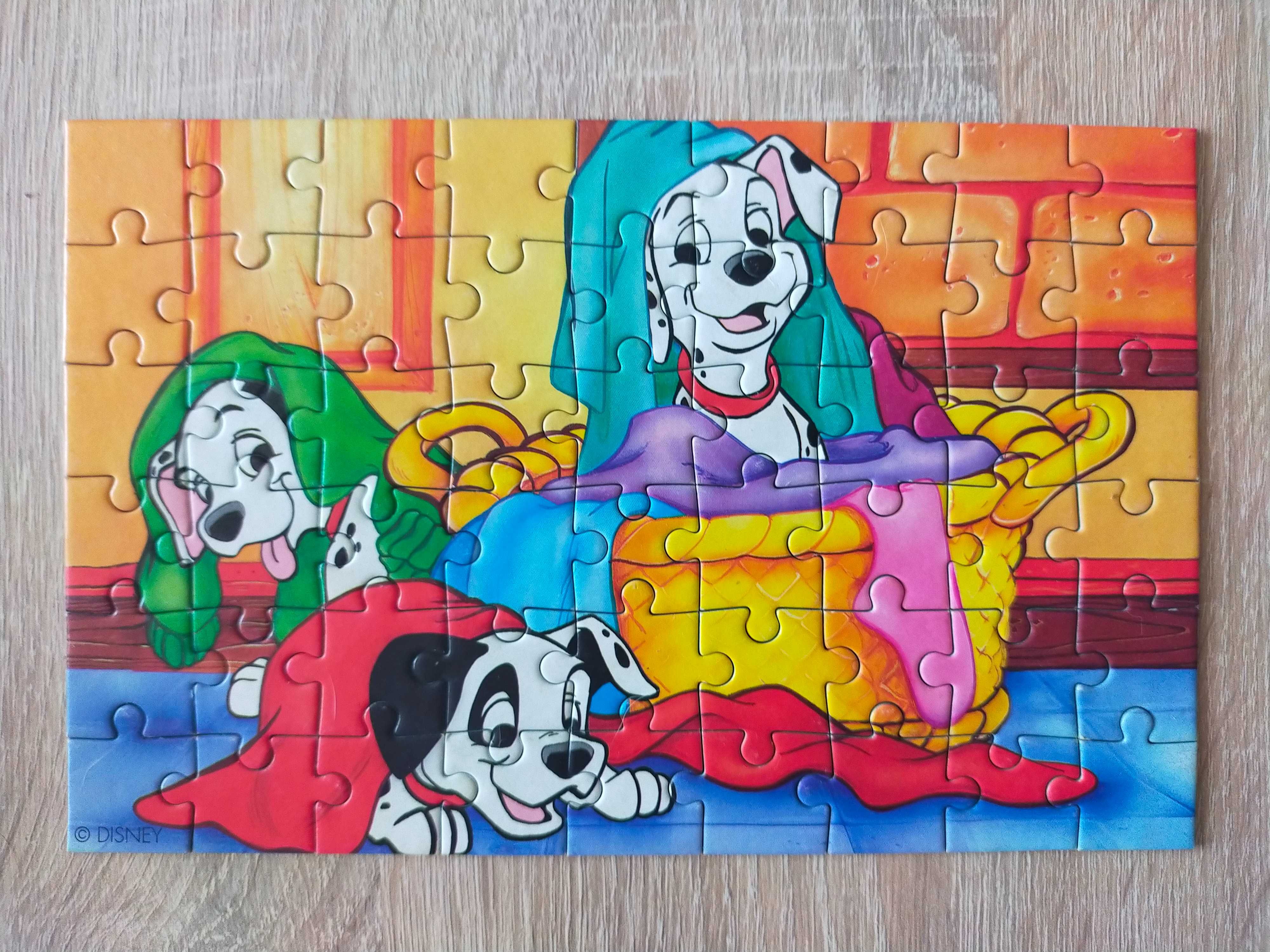 Puzzle 4 sztuki 101 Dalmatyńczyków
