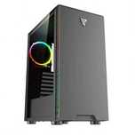 Caixa ATX Tempest Vision RGB - Vidro Temperado - USB 3.0 - Preta