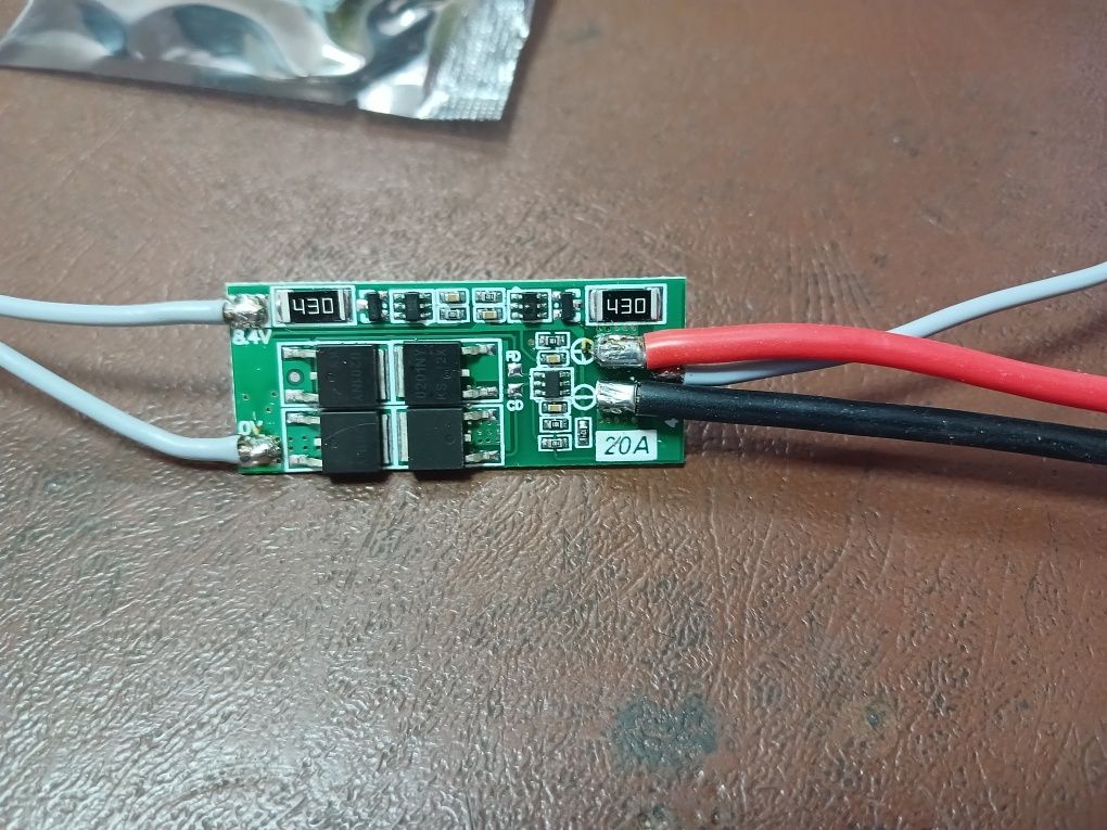 Плата TZT BMS 2S 7,4V 8,4V 20A