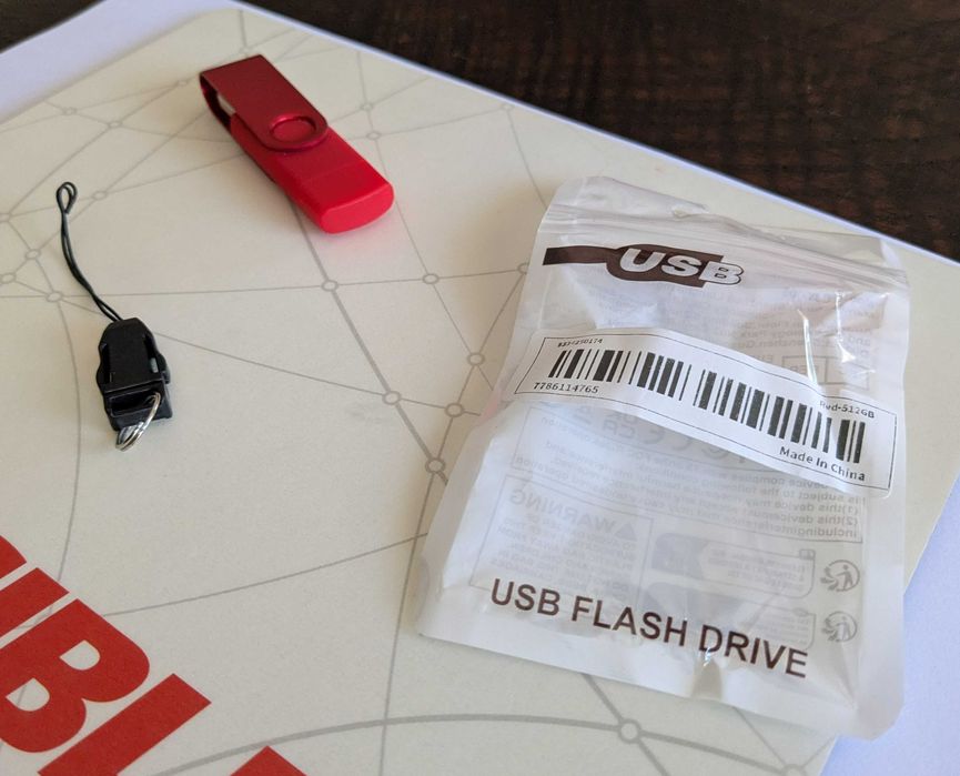 PEN Drive USB 512GB - USB-A + USB-C *NOVA*