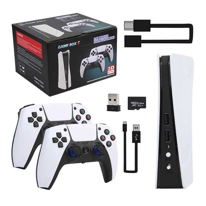 Игровая приставка Game Box PC5 256 ГБ Linux EmuELEC HDMI 8K 50000+ игр