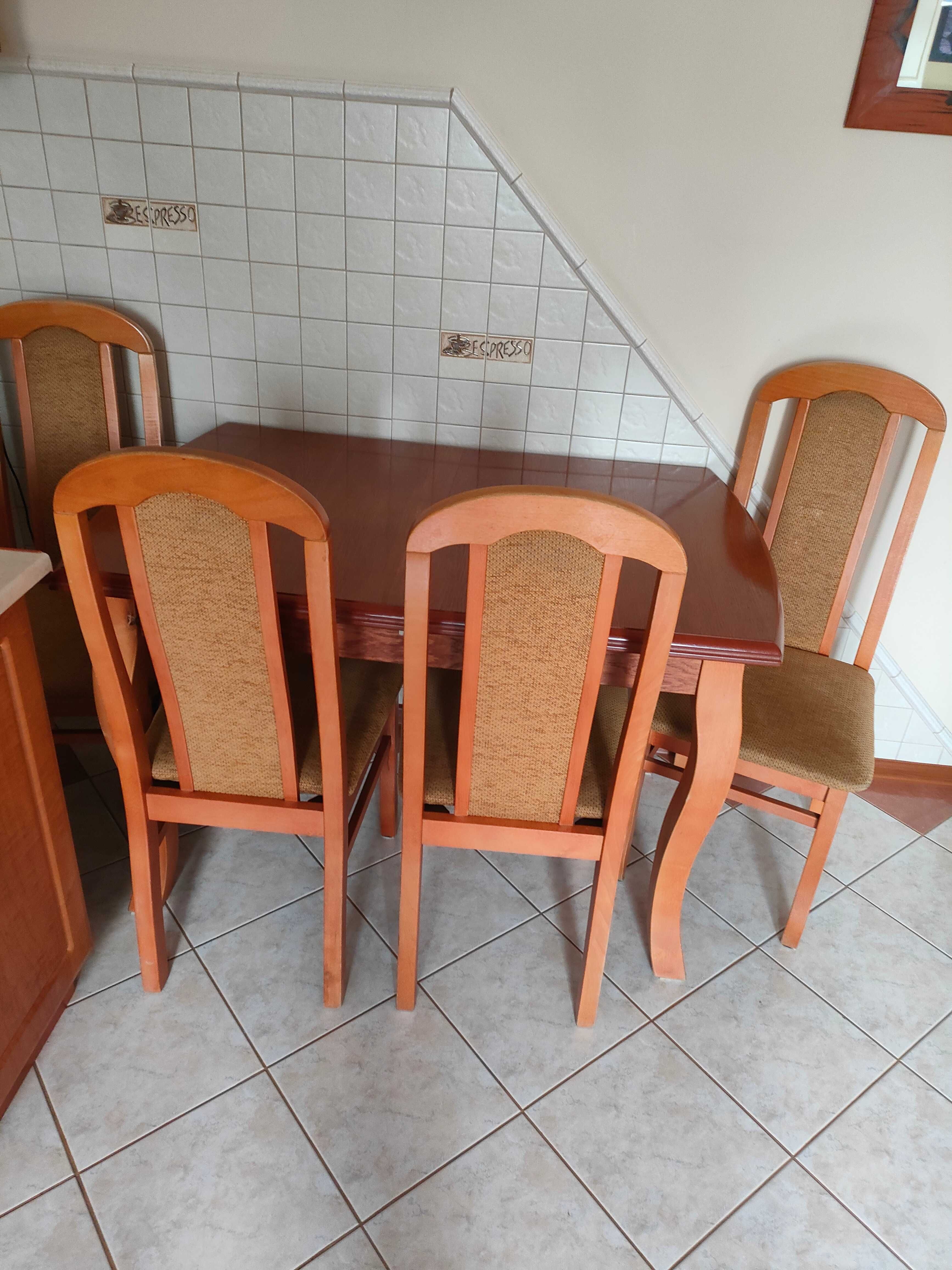 Meble kuchenne ,stół+krzesła+zlew granit beżowy