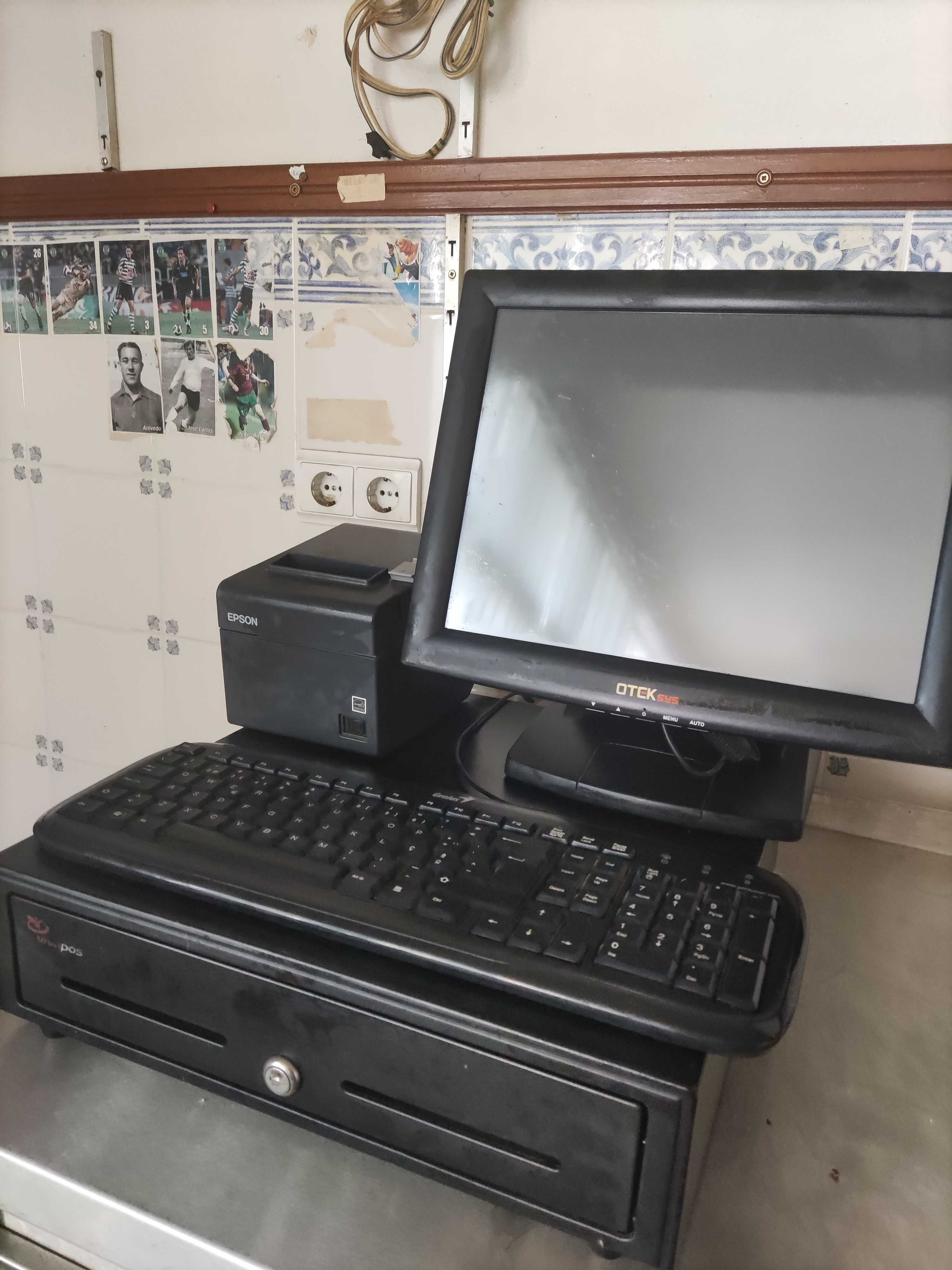 Computador, Monitor Touch, Impressora Térmica, Gaveta, Teclado - POS