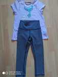 T-shirt+leginsy 3/4sportowe 10/12lat.