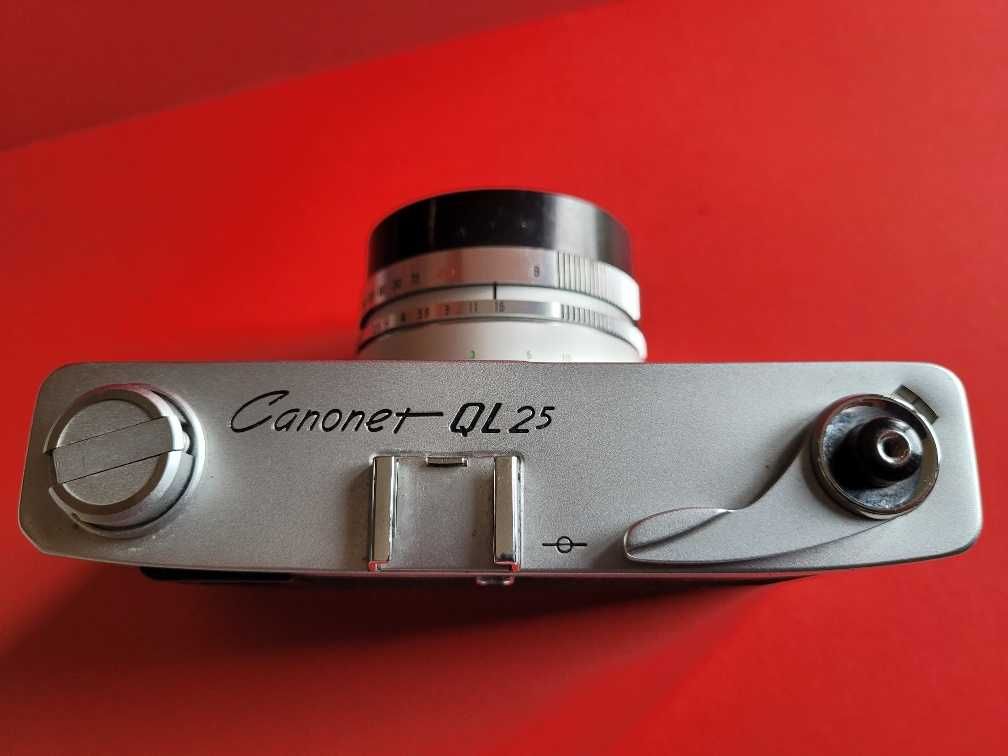 Canon Canonet QL25 (1965) - com estojo, a funcionar