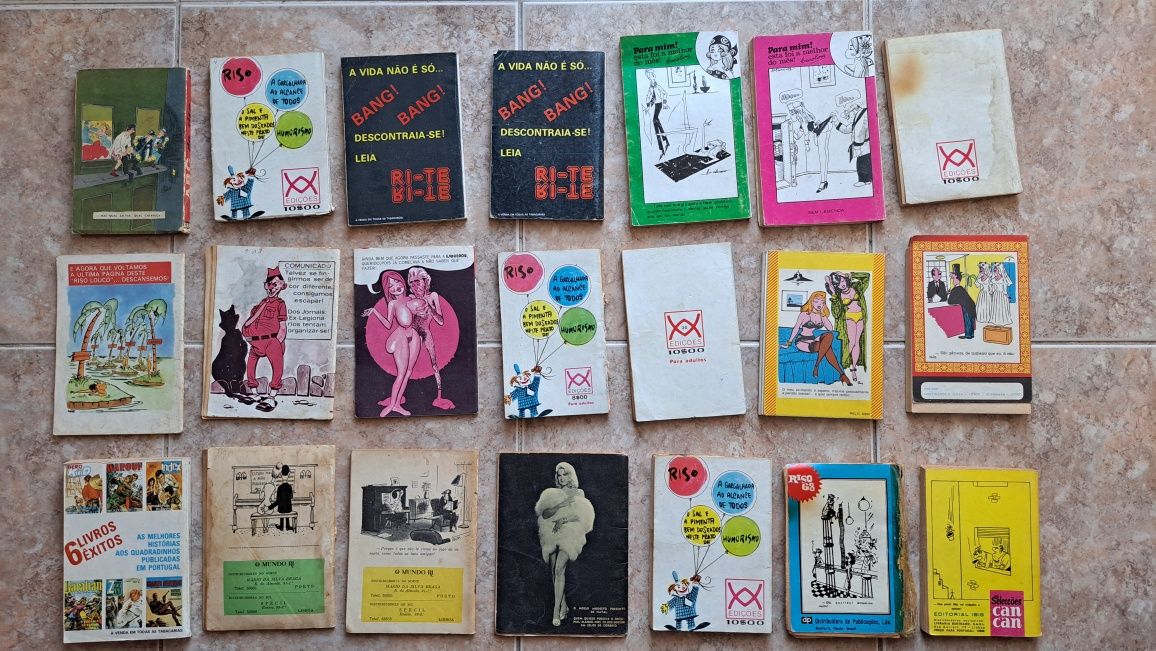 Livros de Humor antigos de banda desenhada