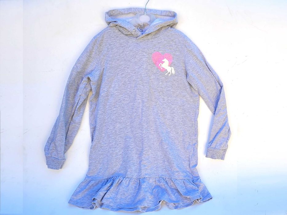 Sukienka dresowa tunika z kapturem H&M wzrost 158-164 cm wiek 12-14lat