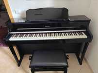 Piano Roland S1 PE Preto Polido + Banco