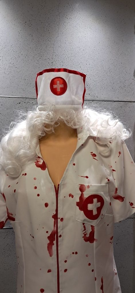 Strój przebranie kostium pielęgniarka zombie