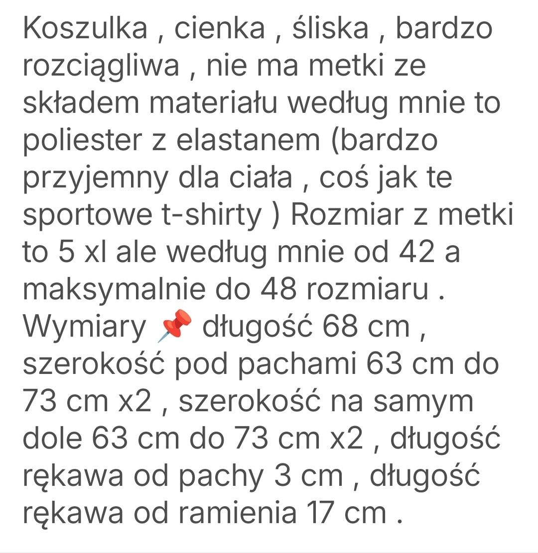 Koszulka koty rozmiar 42 do 48