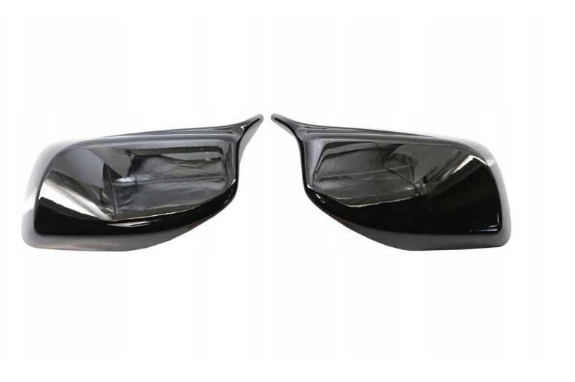 Obudowy Lusterek Nakładki BMW E60 E61 E63 Czarny Połysk / Carbon
