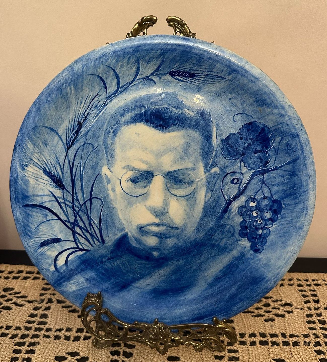 Pratão em faiança da CORTICEIRA