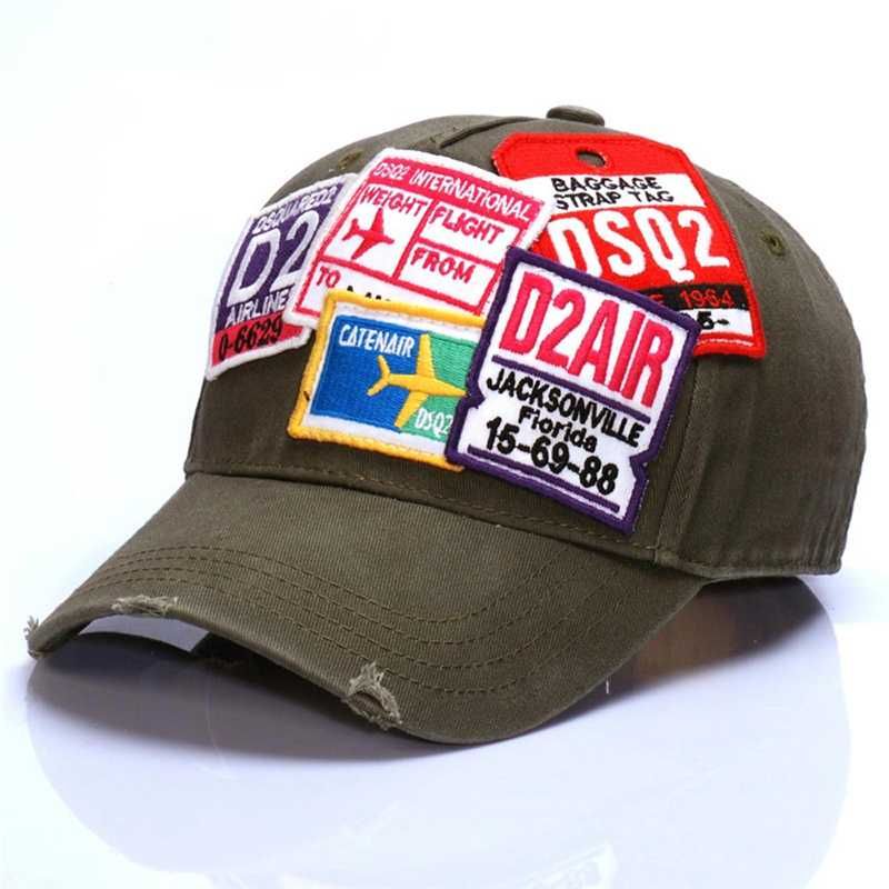 Czapka Bejsbolówka DSQUARED2 ICON Army Green