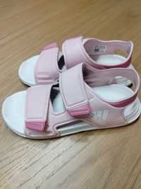 Buty dziewczęce sandały adidas pianka rzepy różowe 34