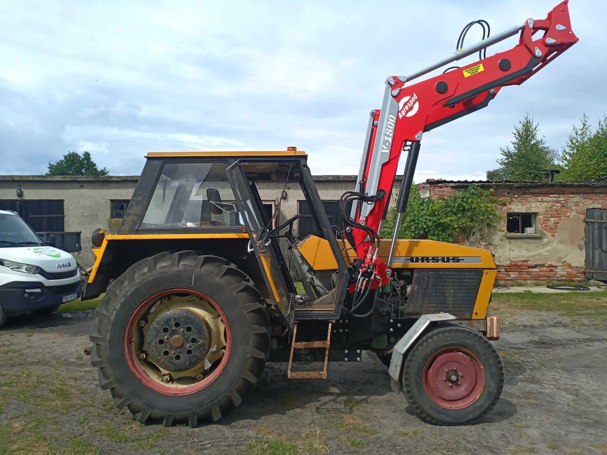 Ładowacz czołowy Agrosped model V 1500 Ursus Zetor MTZ montaż dostawa