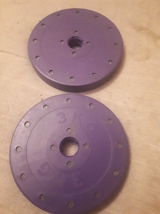 Диск Титан 2 шт 26 мм по 3 кг блины на гантель штангу