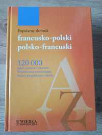 Sprzedam książkę. Popularny Słownik francusko-polski. Stan - Nowy.