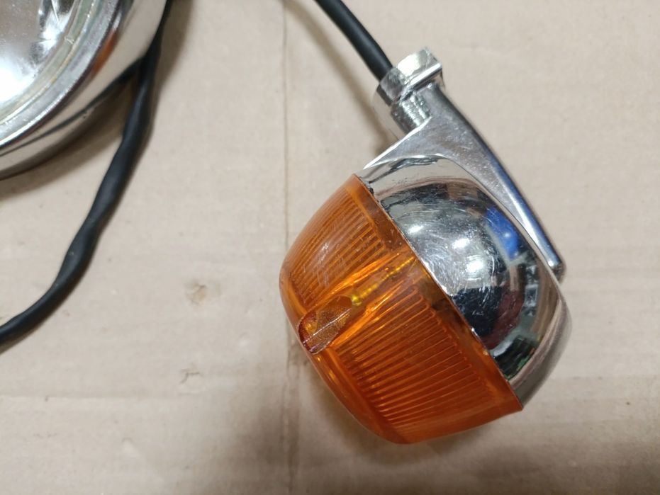 Фара и повороты МОТО хром