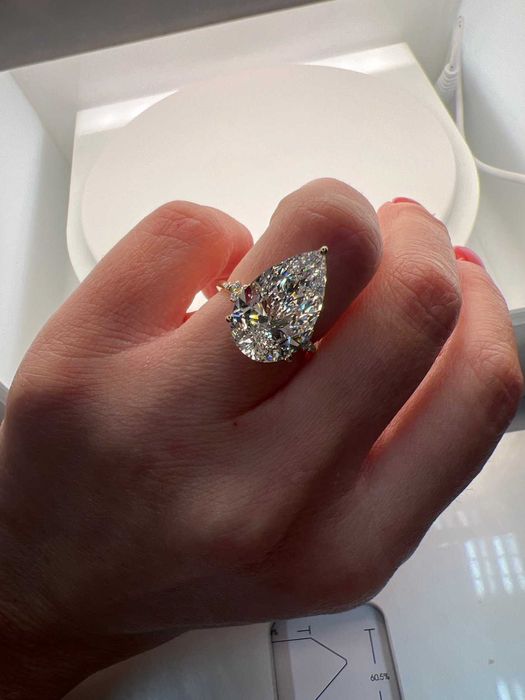 Anel - 14 K Ouro amarelo - 8.23ct. tw. Diamante