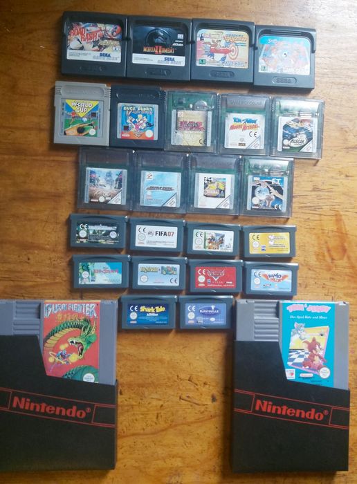 Gameboy Game Gear e Nes Vários Jogos.