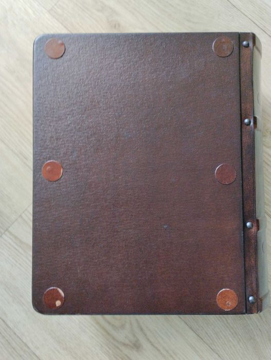 Подарочный набор, кофр, короб с графином, дерево, кожа