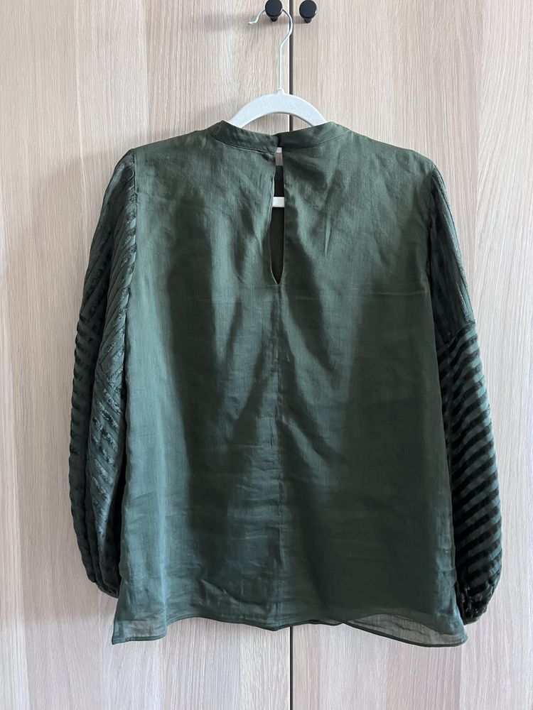 Bluzka z jedwabiem Massimo Dutti