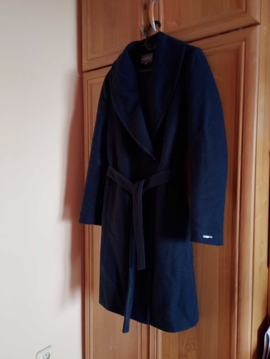 Płaszcz damski ciemny granat