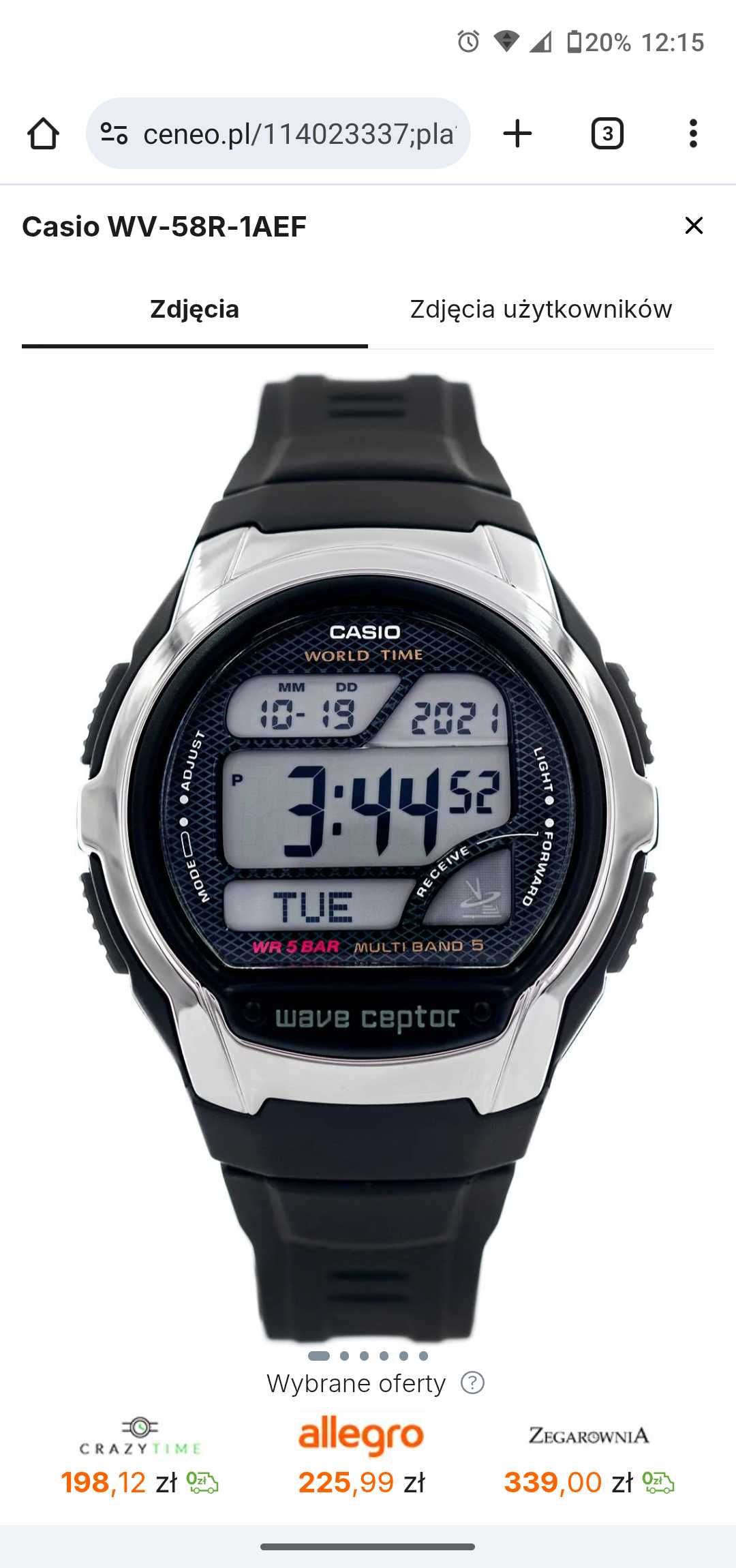 Zegarek Casio WV 58R