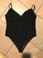 H&M 40/L body koronkowe haft angielski nowe