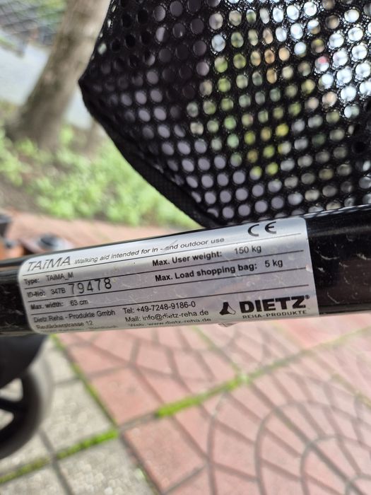 Balkonik chodzik rechab. rollator aluminiowy Dietz Taima okazja!