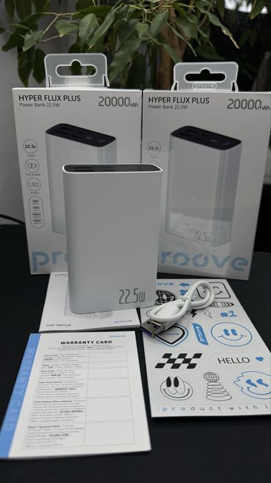 Якісний повербанк з гарантією Proove 20000 mAh 22.5w павербанк зарядка