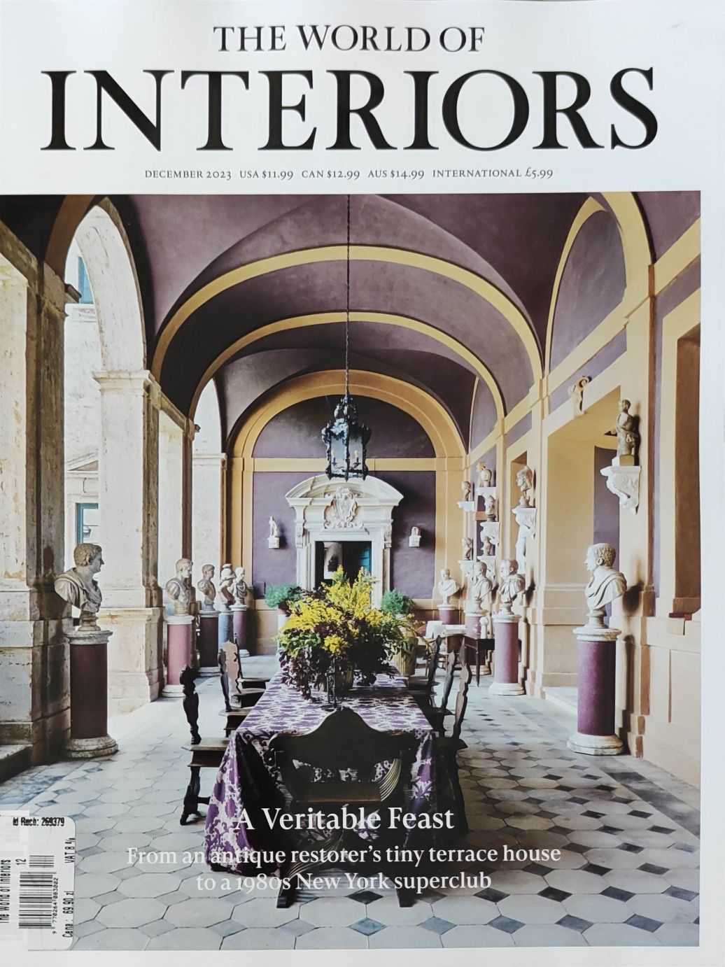Magazyn World Of Interiors Świat Wnętrz 12 '23 rzeźba, wystrój, design