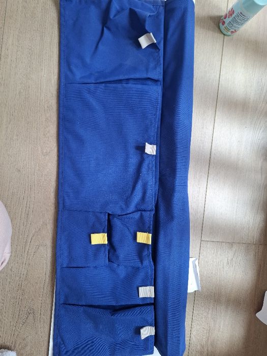 Łóżko Kura 90x200 baldachim, materac i organizer