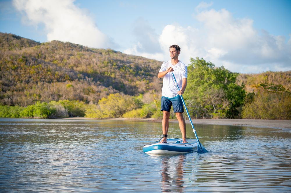 Stand up Paddle ultra compact e estável 10 pés (130 kg máx) branco e