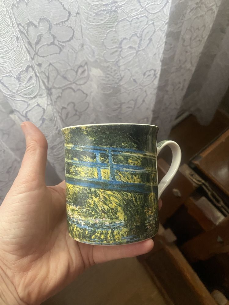 Kubki 4 szt obrazy Claude Monet porcelana Leonardo