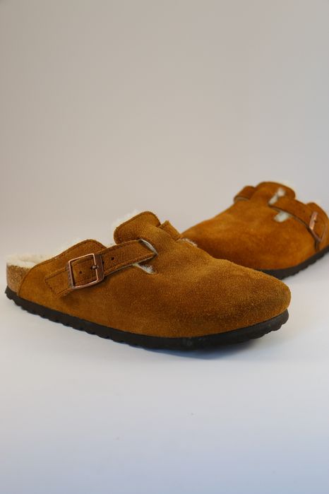 Birkenstock Boston Shearling Suede Leather Розмір 36