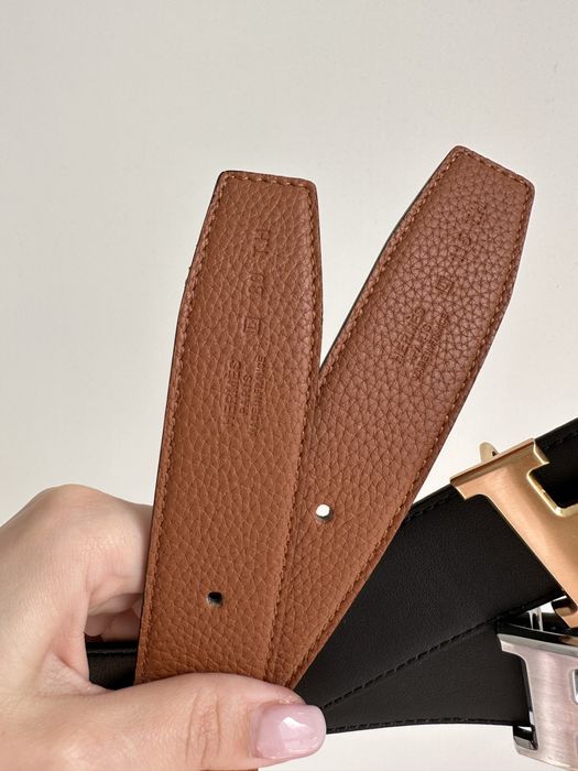 Pasek H 3.2 cm skora naturalna.