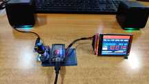 Moduł MP3 Radio internetowe tuner Wi-FI  ESP32 DAC LCD 2,8 encoder DIY