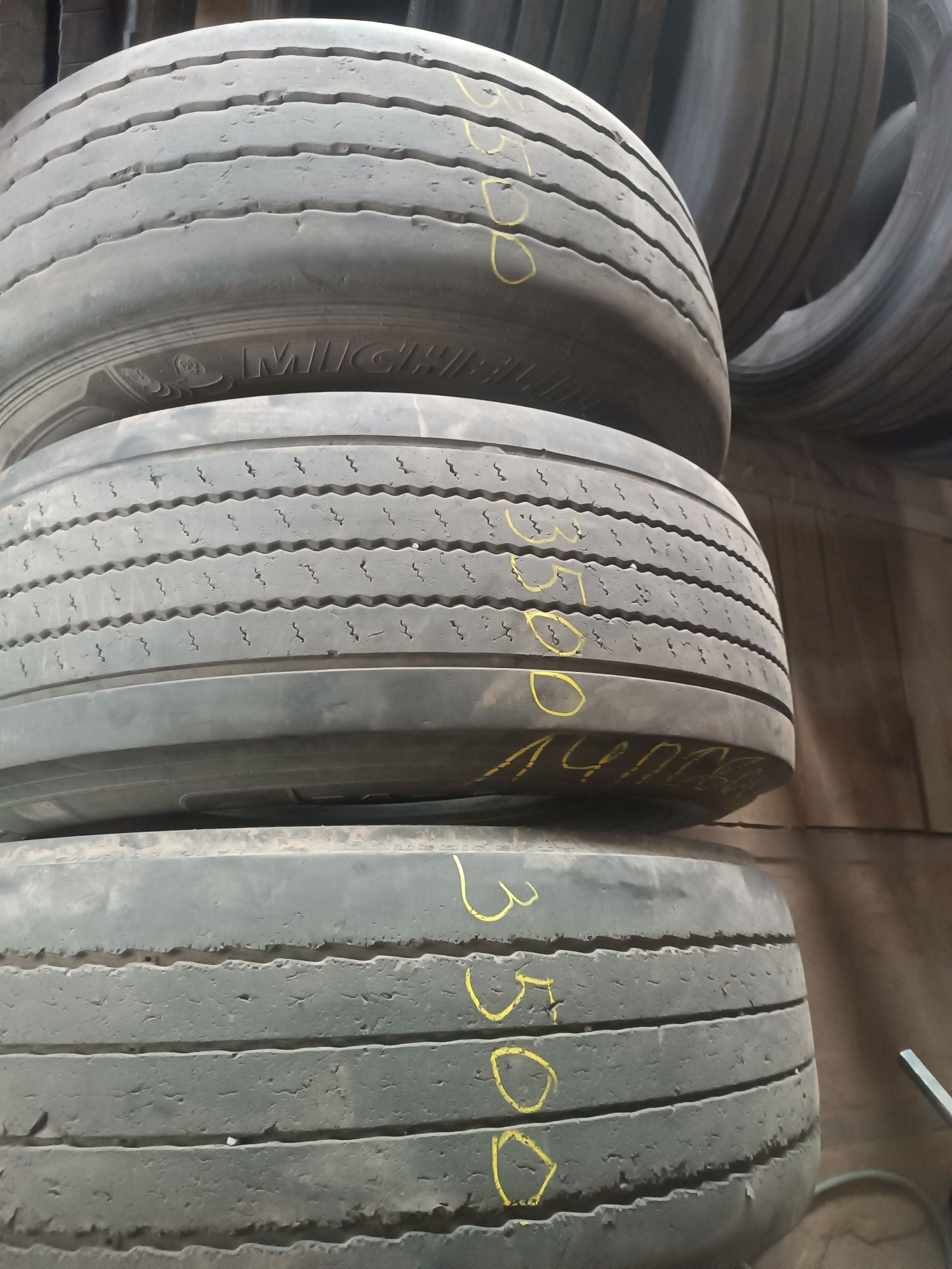 Шини 385/65r22.5 розпаровки Michelin, Matador, Yokohama