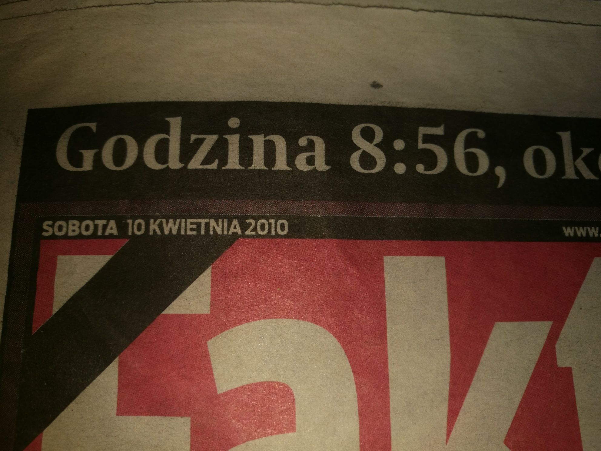 Gazeta Fakt 2010r Katastrofa w Smoleńsku