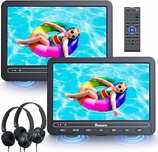 NAVISKAUTO Samochodowy odtwarzacz DVD x2 10 cali + słuchawki