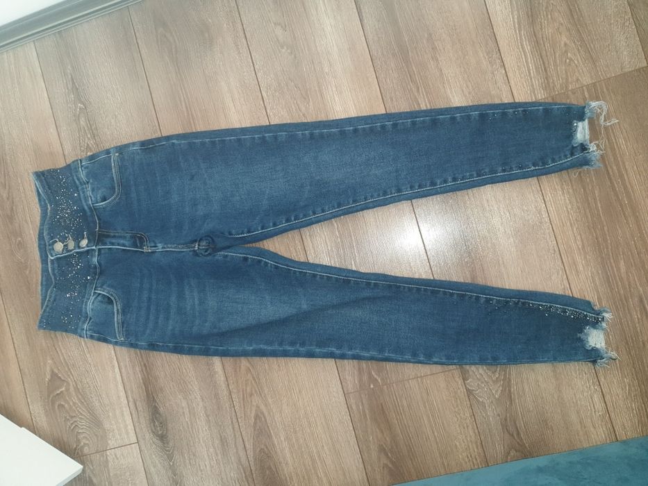 M.sara spodnie jeans wysoki stan S 36