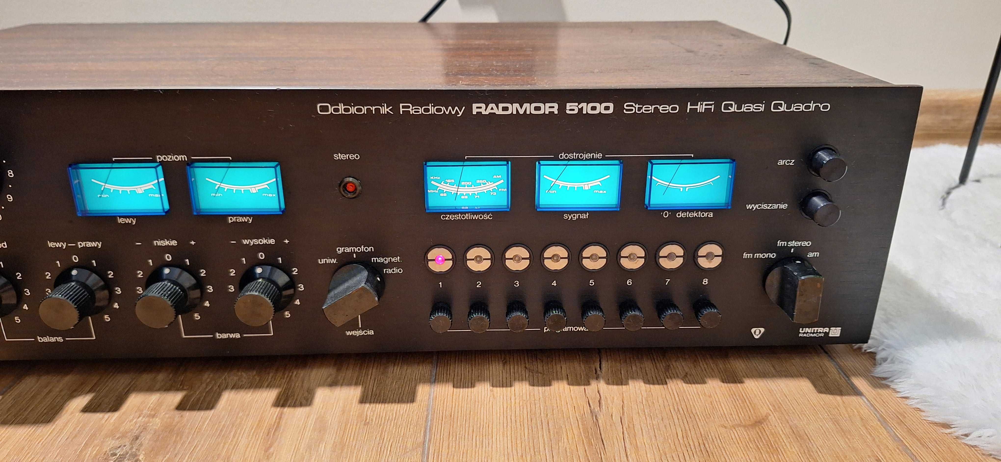 Amplituner Unitra Radmor 5100 Czarny ! 79 Rok ! IDEALNY 1 WŁAŚCICIEL !