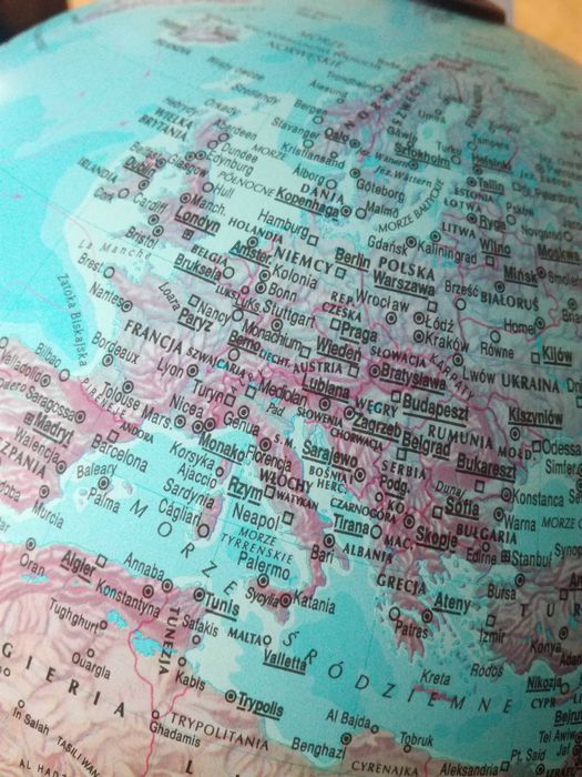 Duży globus podświetlany (średnica 30cm)