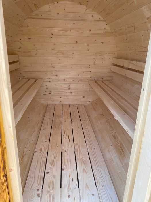 sauna "BECZKA" drewniana*ogrodowa* 200 cm *świerkowa*