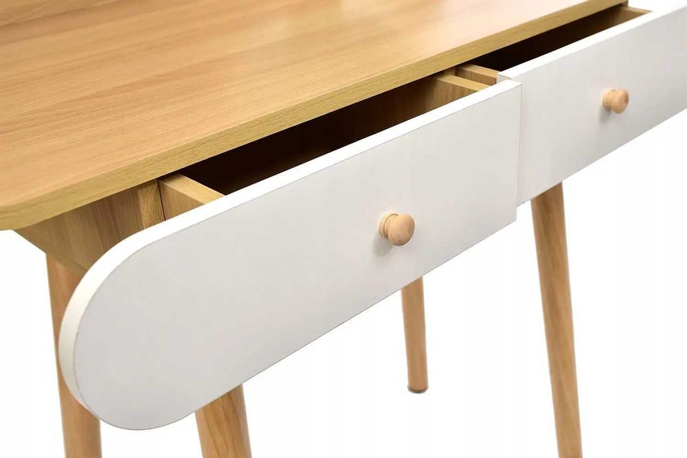 Туалетний столик з круглим дзеркалом/Косметический женский стіл