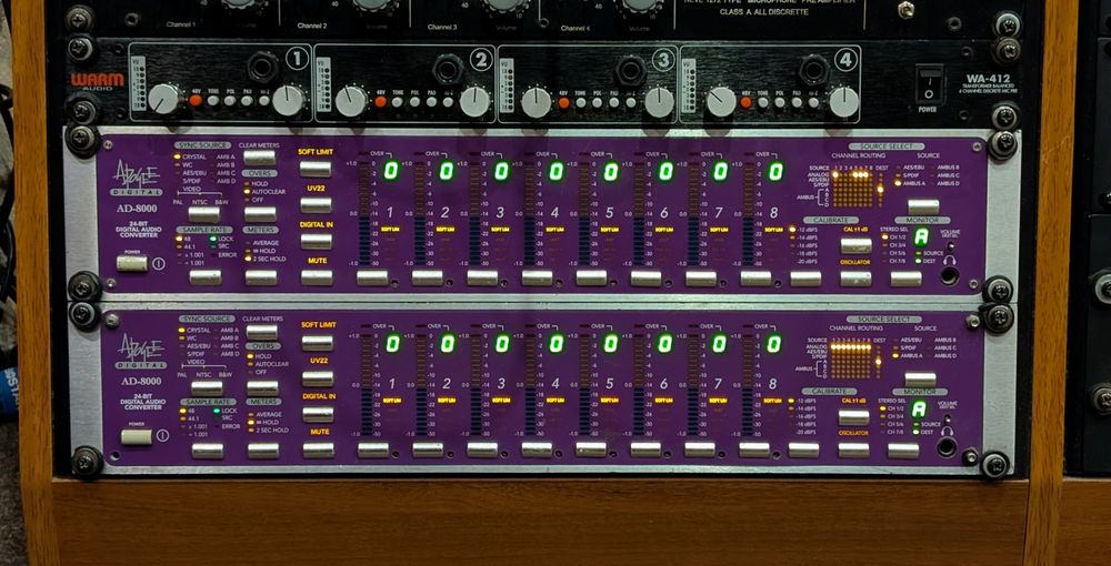 Конвертери Apogee AD8000 та карта Lynx AES 16