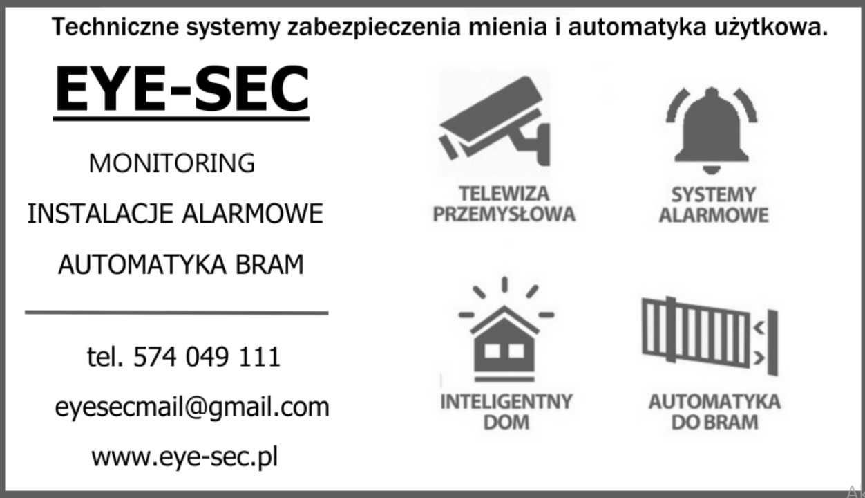 15. MONTAŻ / SERWIS - Monitoring, Kamery, Alarm, Automatyka bram-TANIO